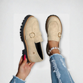 Lora™ | Mocasines Casual de Punta Redonda