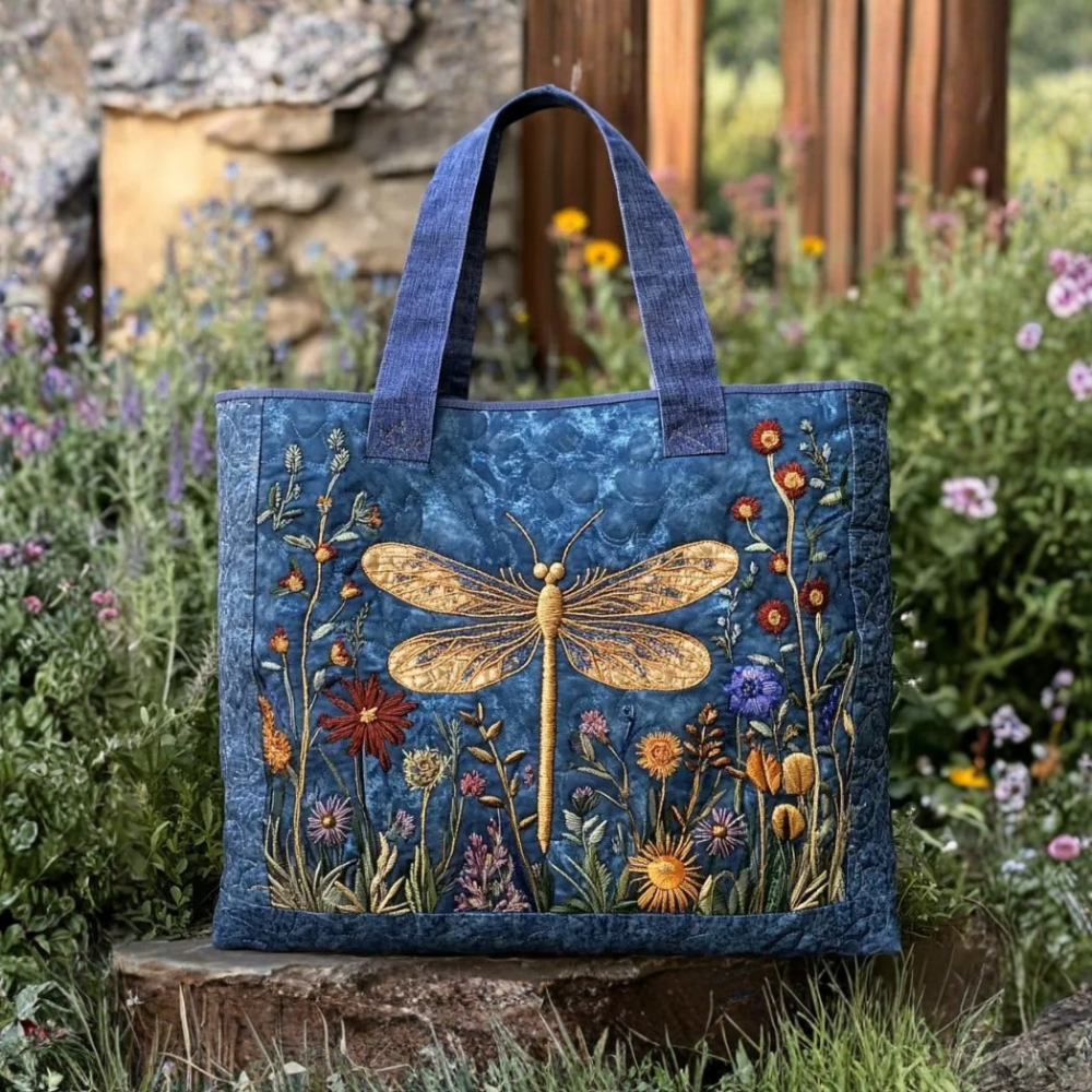 Bolsa Acolchada con Libélula