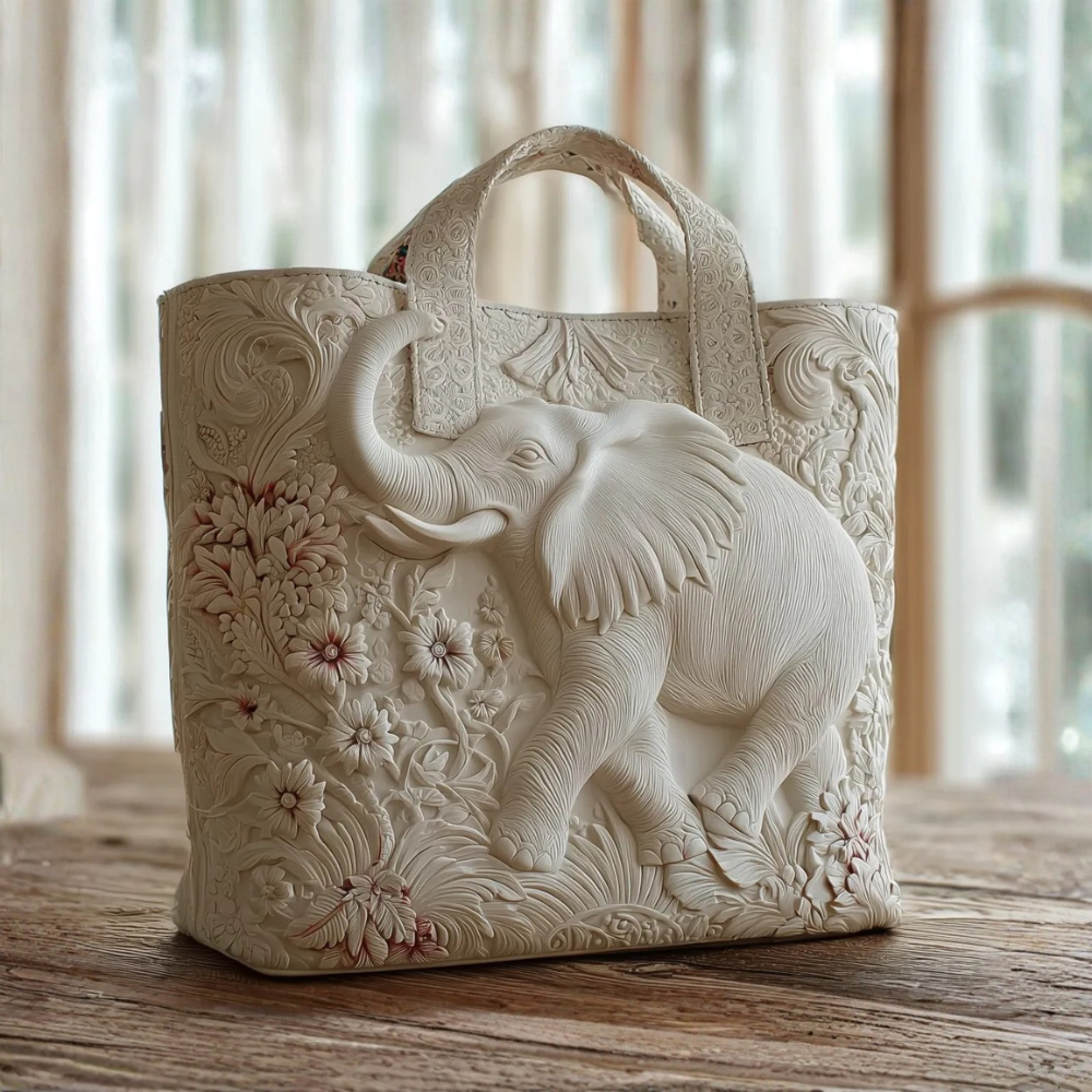 Bolsa Artesanal con Elefantes