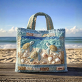 Bolsa Acolchada Artesanal con Tortuga