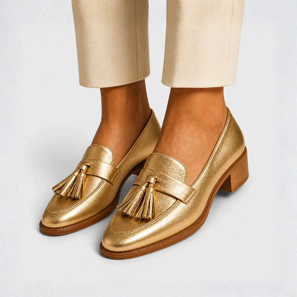 Céleste™ | Mocasines Dorados