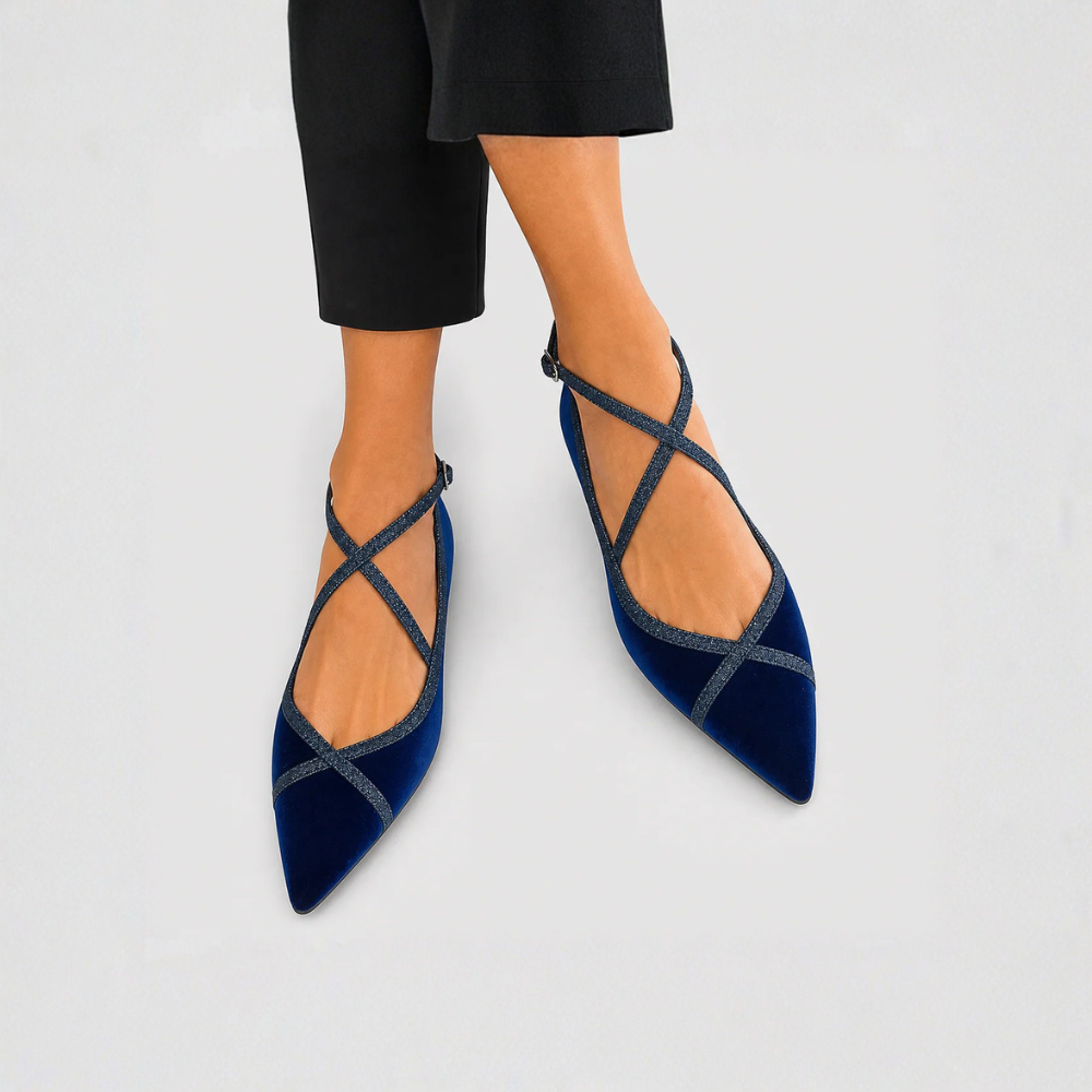 Noëlle™ | Mocasines Chic Azul Marino