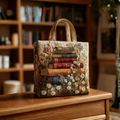 Bolsa Acolchada Artesanal con Motivo Floral
