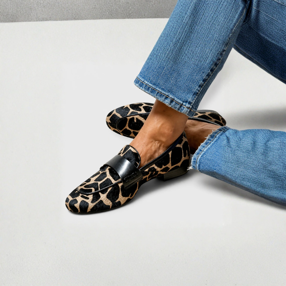 Léonie™ | Mocasín Leopardo