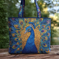 Bolso Artesanal con Pavo Real