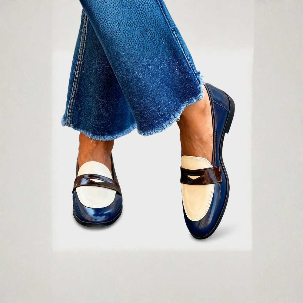 Claudia™ | Mocasines a Contraste