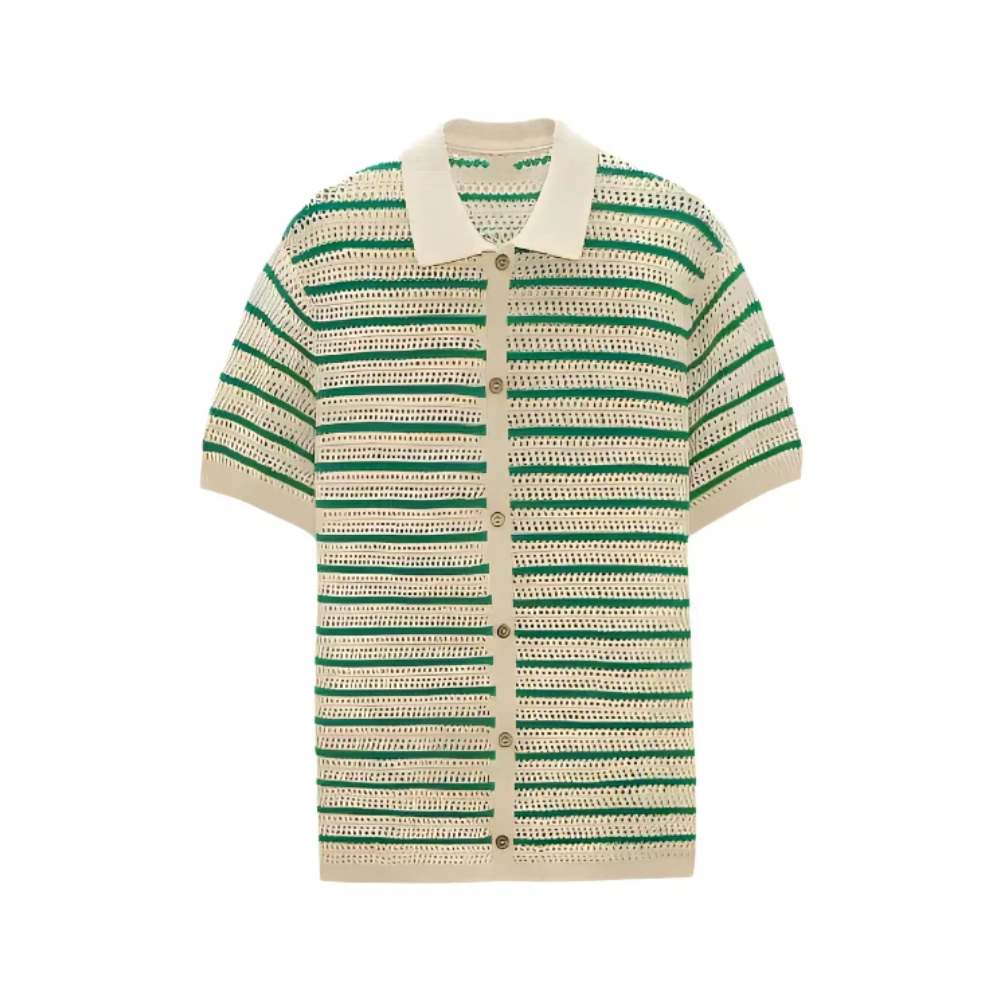 Marbella - Camisa de punto Knop-Up
