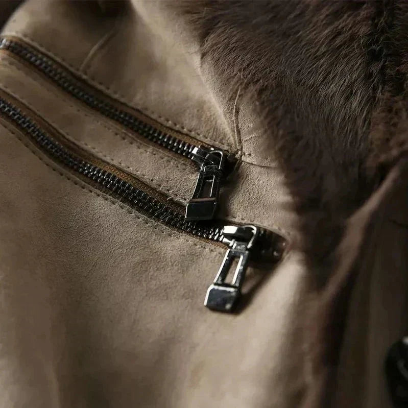 Chaqueta de piel de oveja