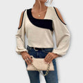 Scarlett - Blusa Colorida con Escote Cuadrado