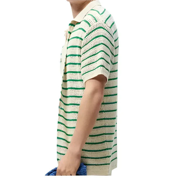 Marbella - Camisa de punto Knop-Up