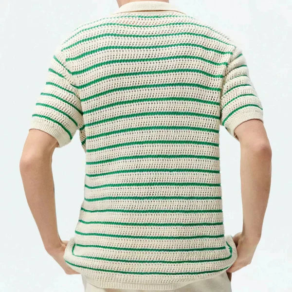 Marbella - Camisa de punto Knop-Up
