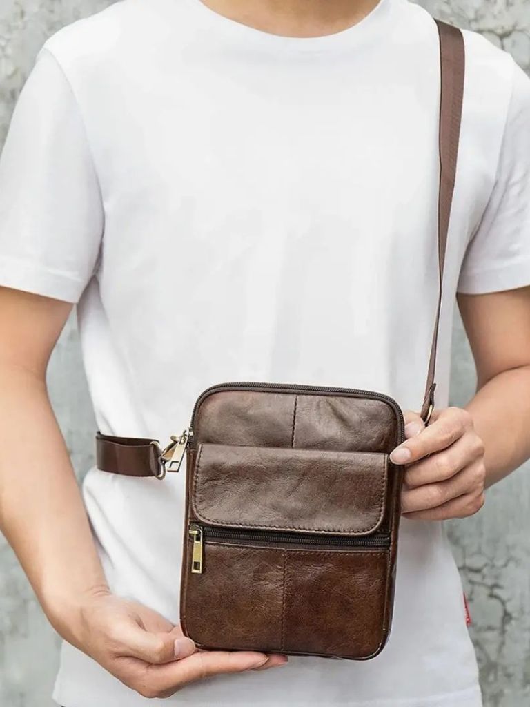 Tobias™ | Bolsa Cruzada de Cuero