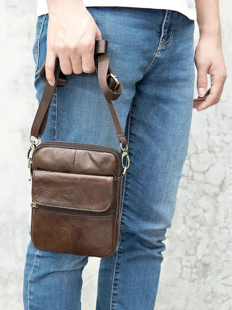 Tobias™ | Bolsa Cruzada de Cuero