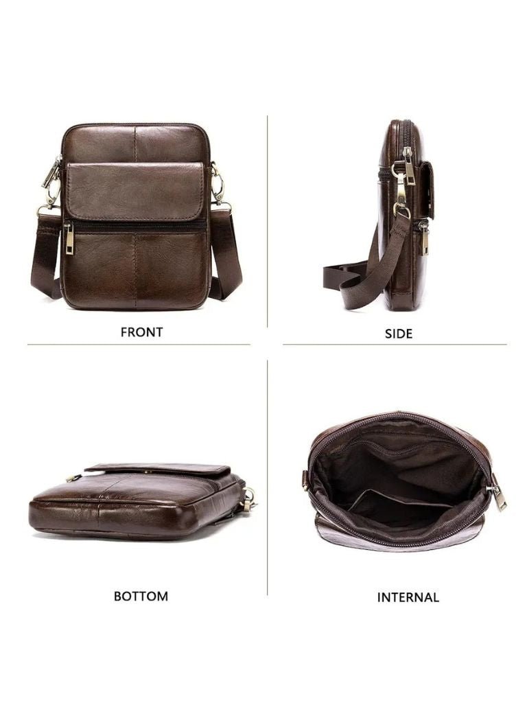 Tobias™ | Bolsa Cruzada de Cuero