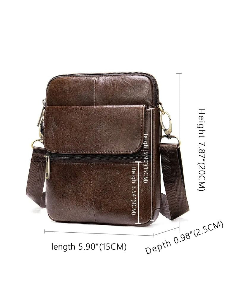 Tobias™ | Bolsa Cruzada de Cuero