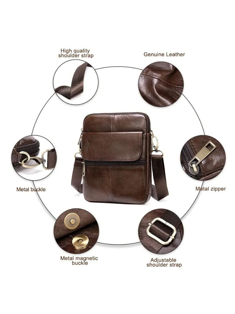 Tobias™ | Bolsa Cruzada de Cuero