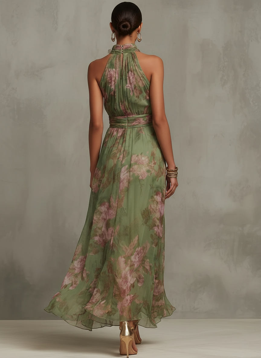 Elegante vestido floral de verano