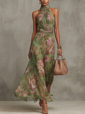 Elegante vestido floral de verano