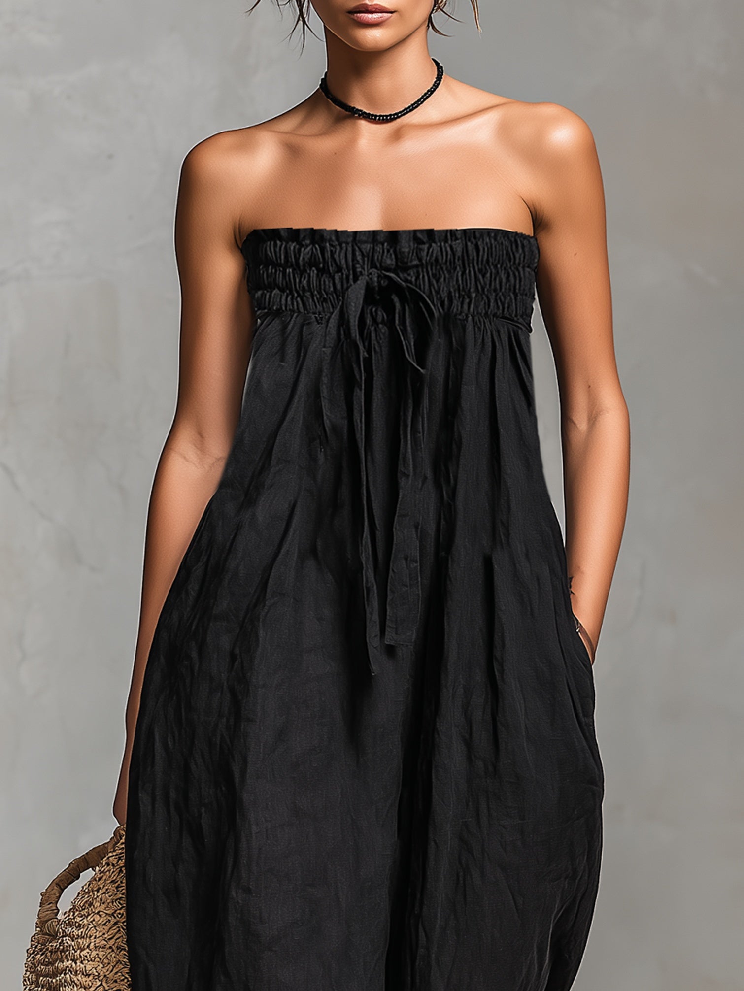 Nina™ || Elegante mono sin tirantes