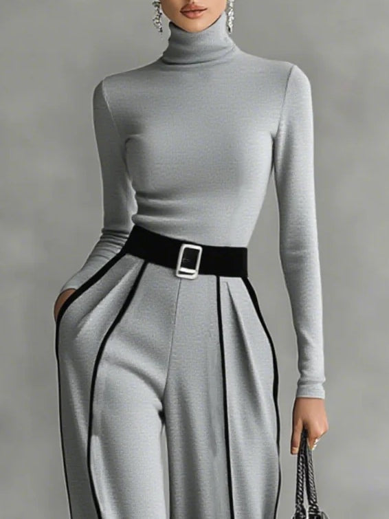 Vera™ || Elegante conjunto con detalles en contraste