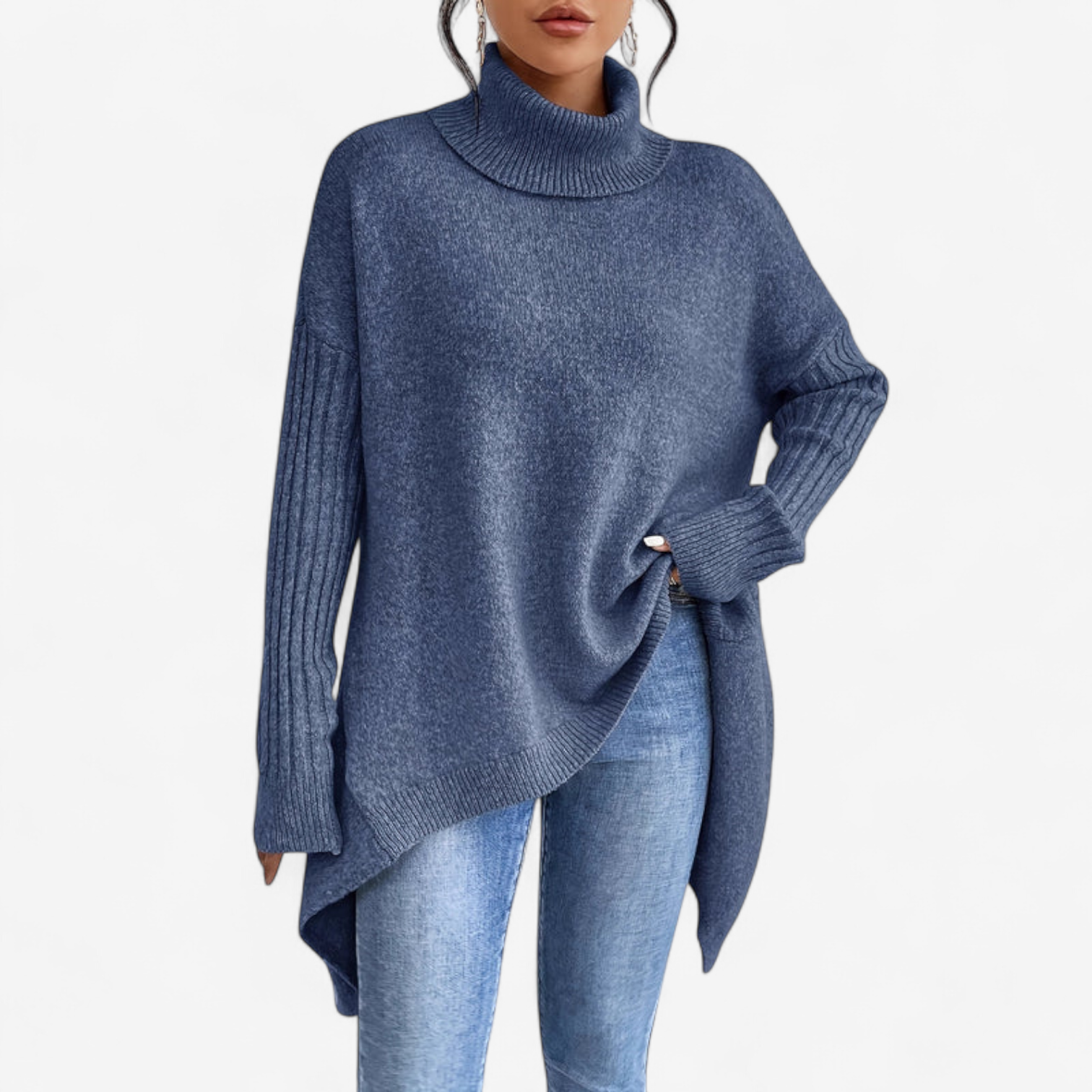 Frédérique™ Suéter Suave con Cuello
