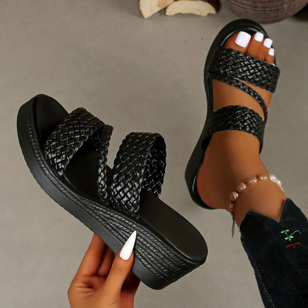 Sandalias cómodas con plataforma