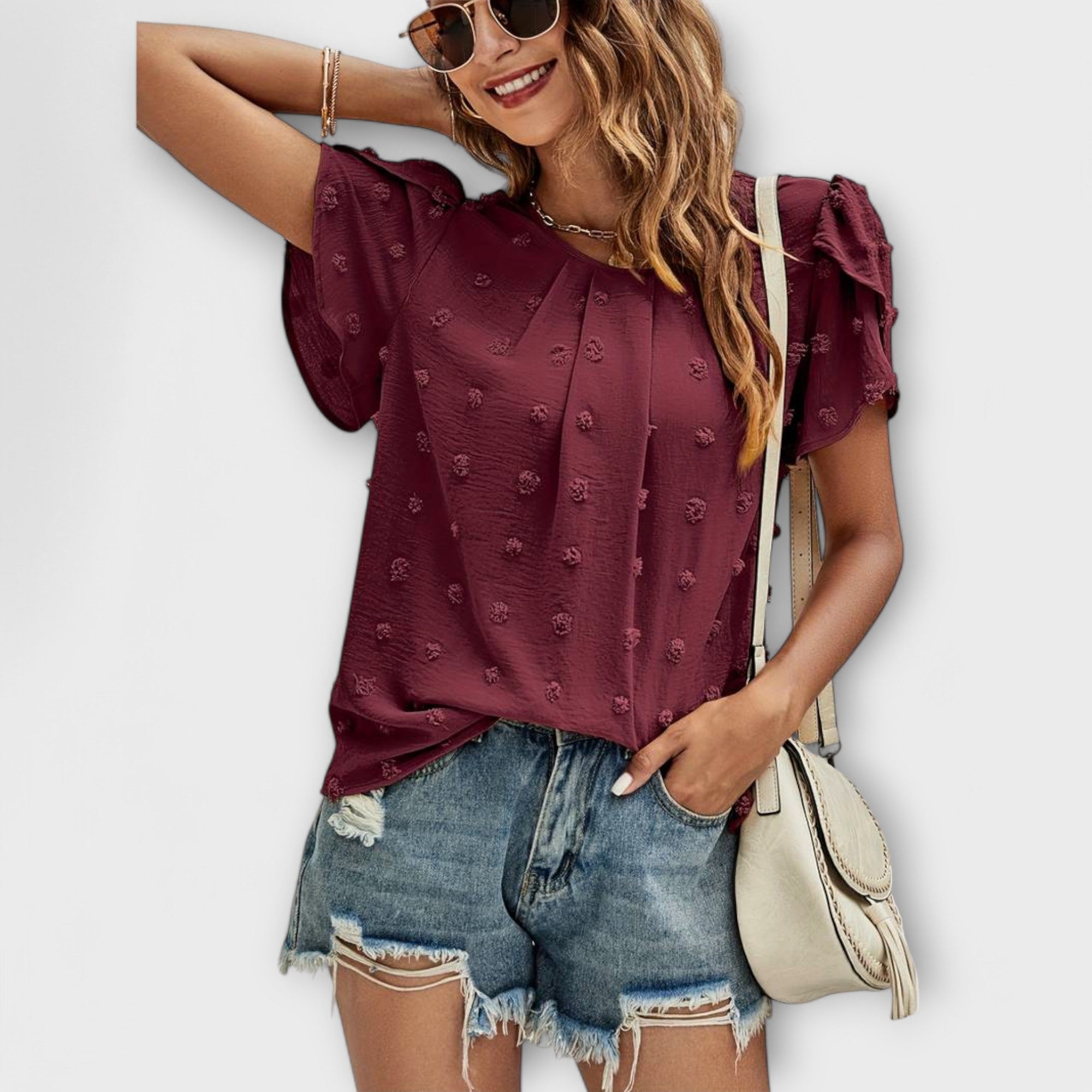 Charlotte - blusa de puntos