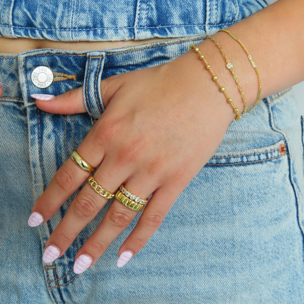 Anillo de Cadena Moderno