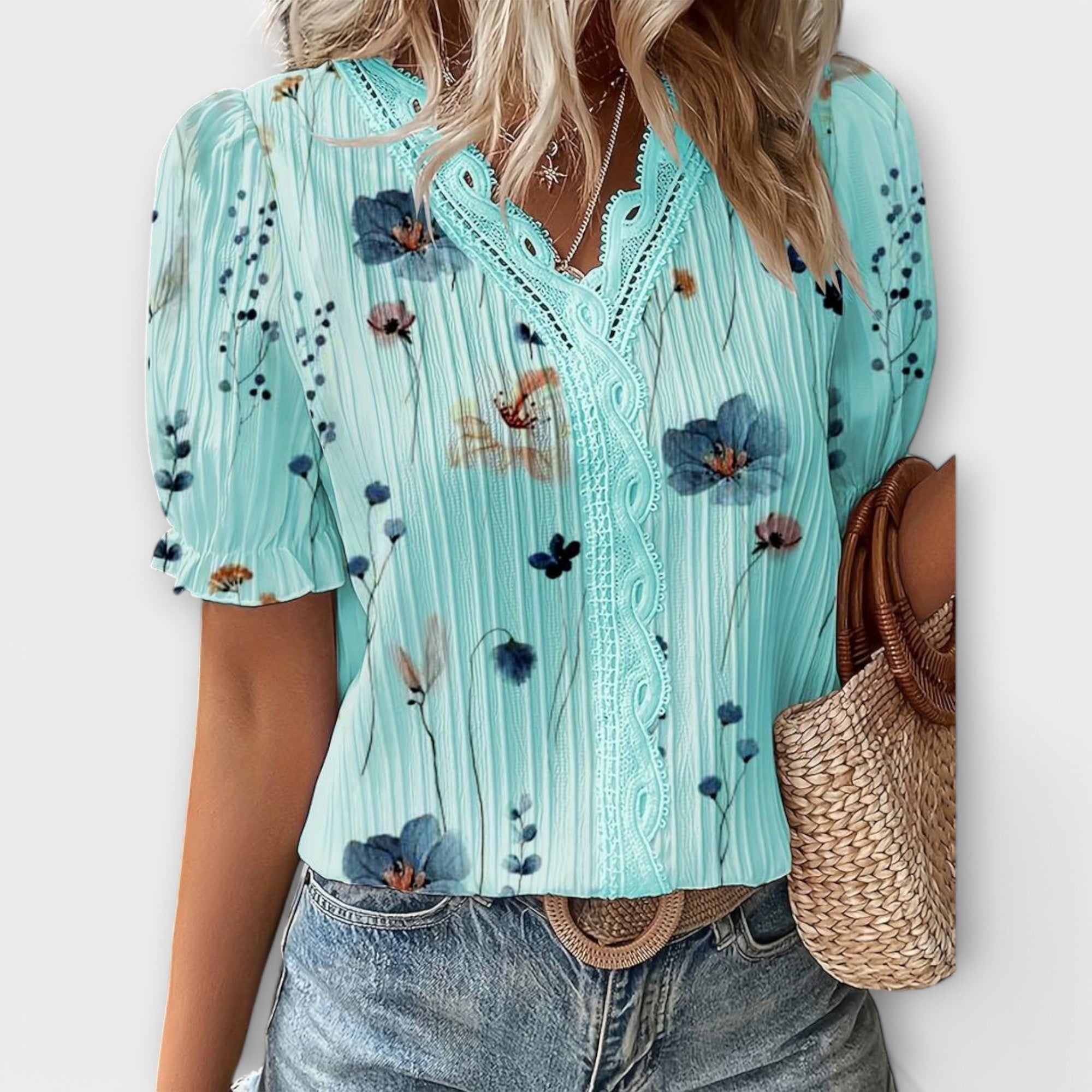 Emily - Elegante Blusa de V-hals