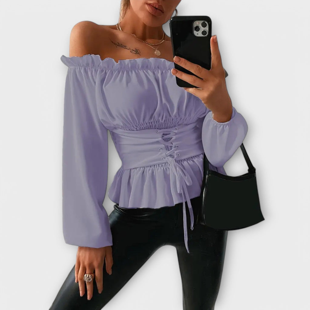 Amelia - Blusa con Pliegues
