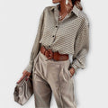 Ashley - Blusa Vintage de Manga Larga