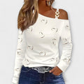 Evelyn - Camiseta Casual de Manga Larga