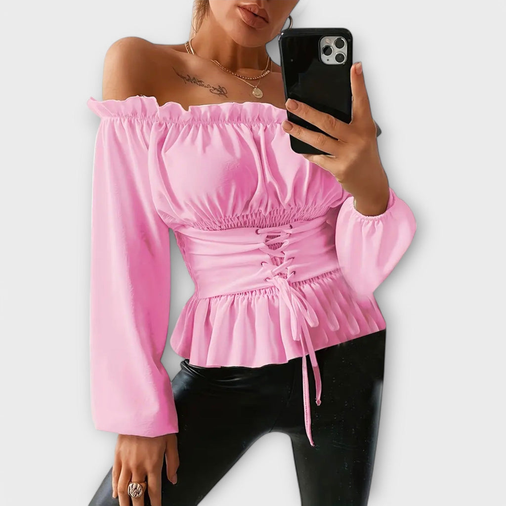 Amelia - Blusa con Pliegues