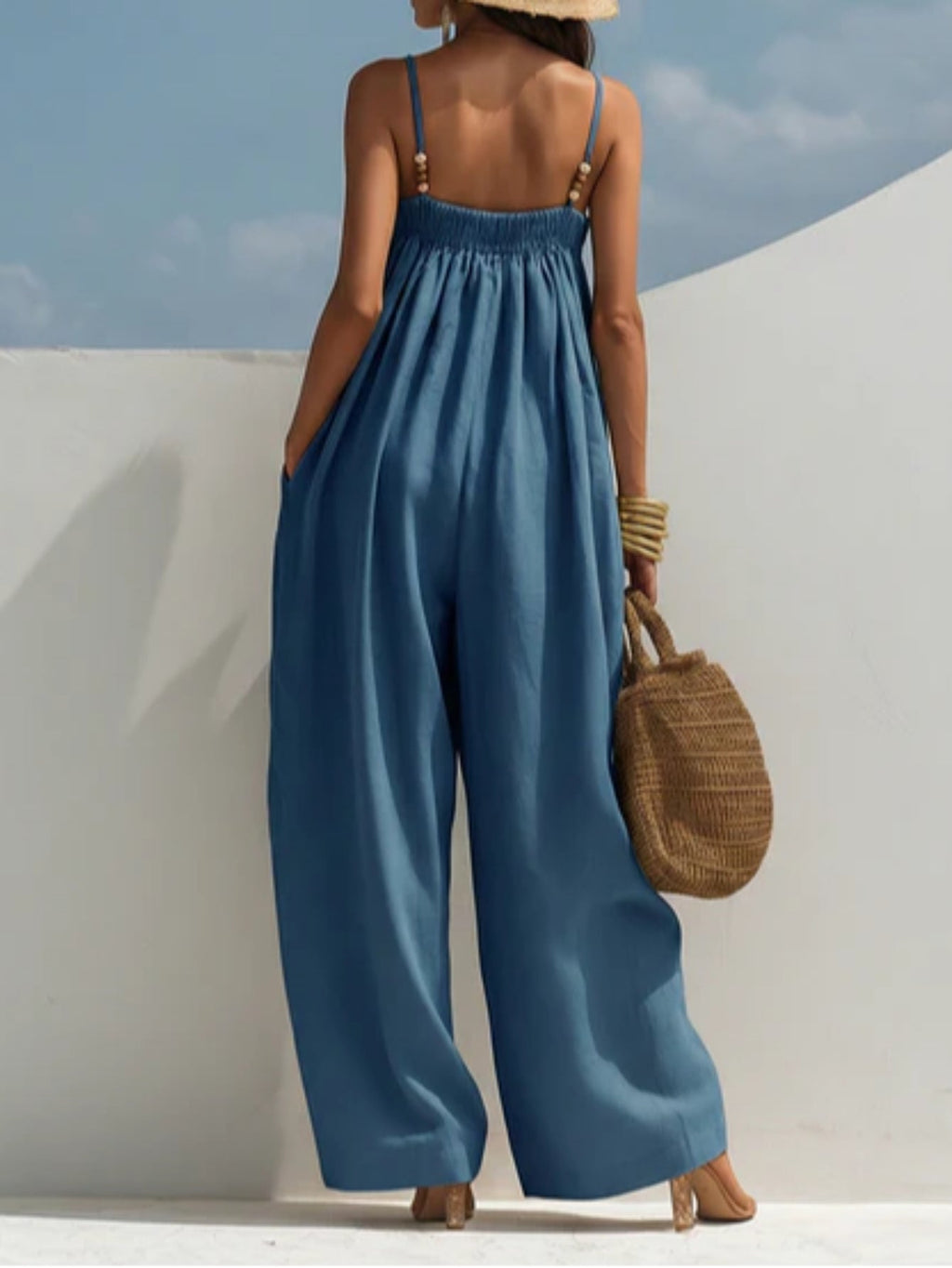 Madison | Mono de denim de pierna ancha