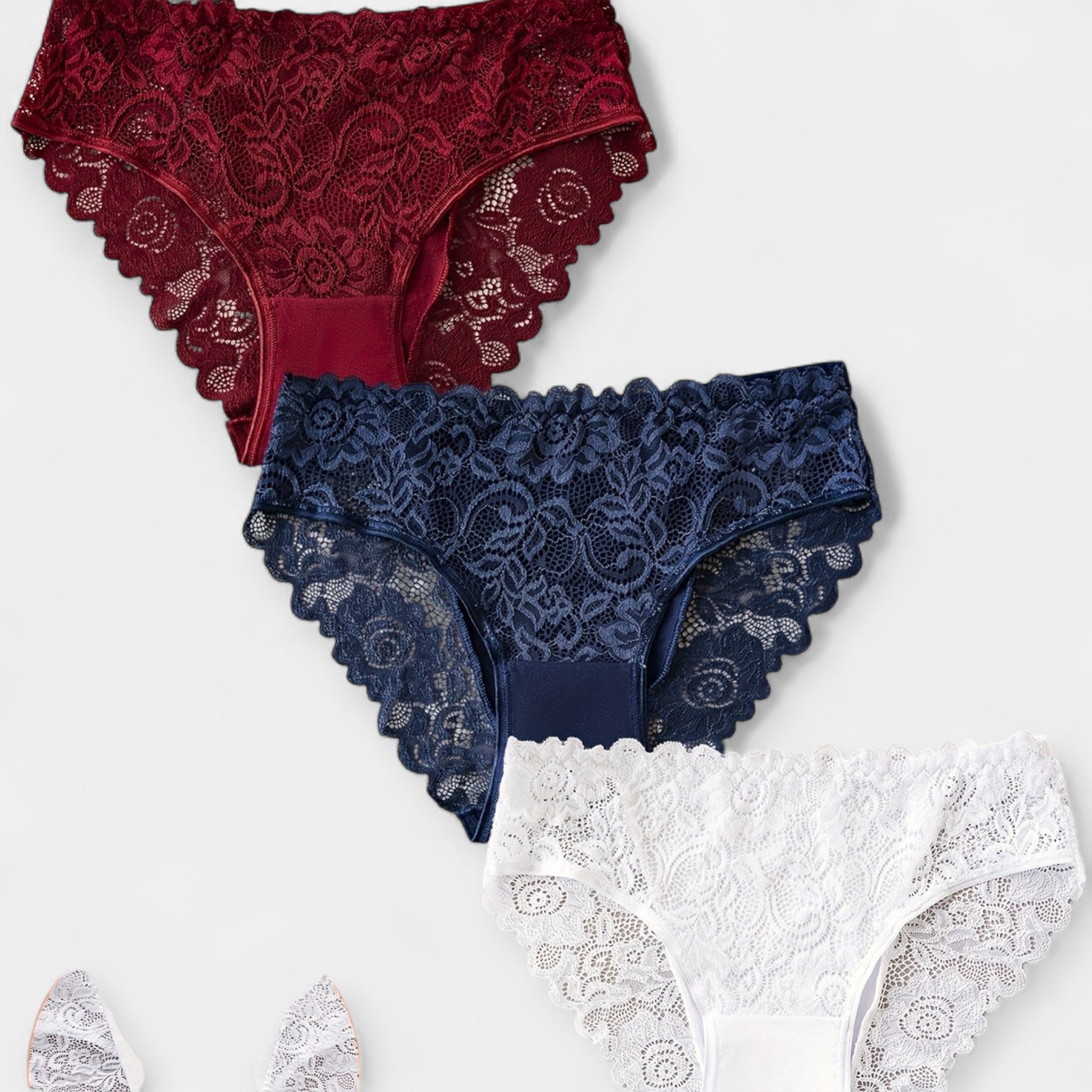 Pack de 3 Slip de Encaje
