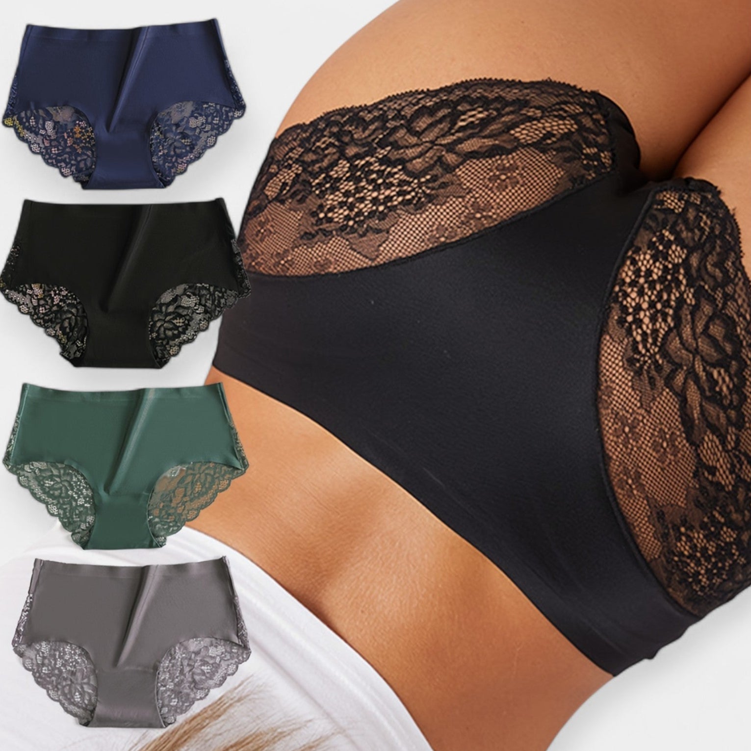 Conjunto de 4 Braguitas Sexys de Encaje