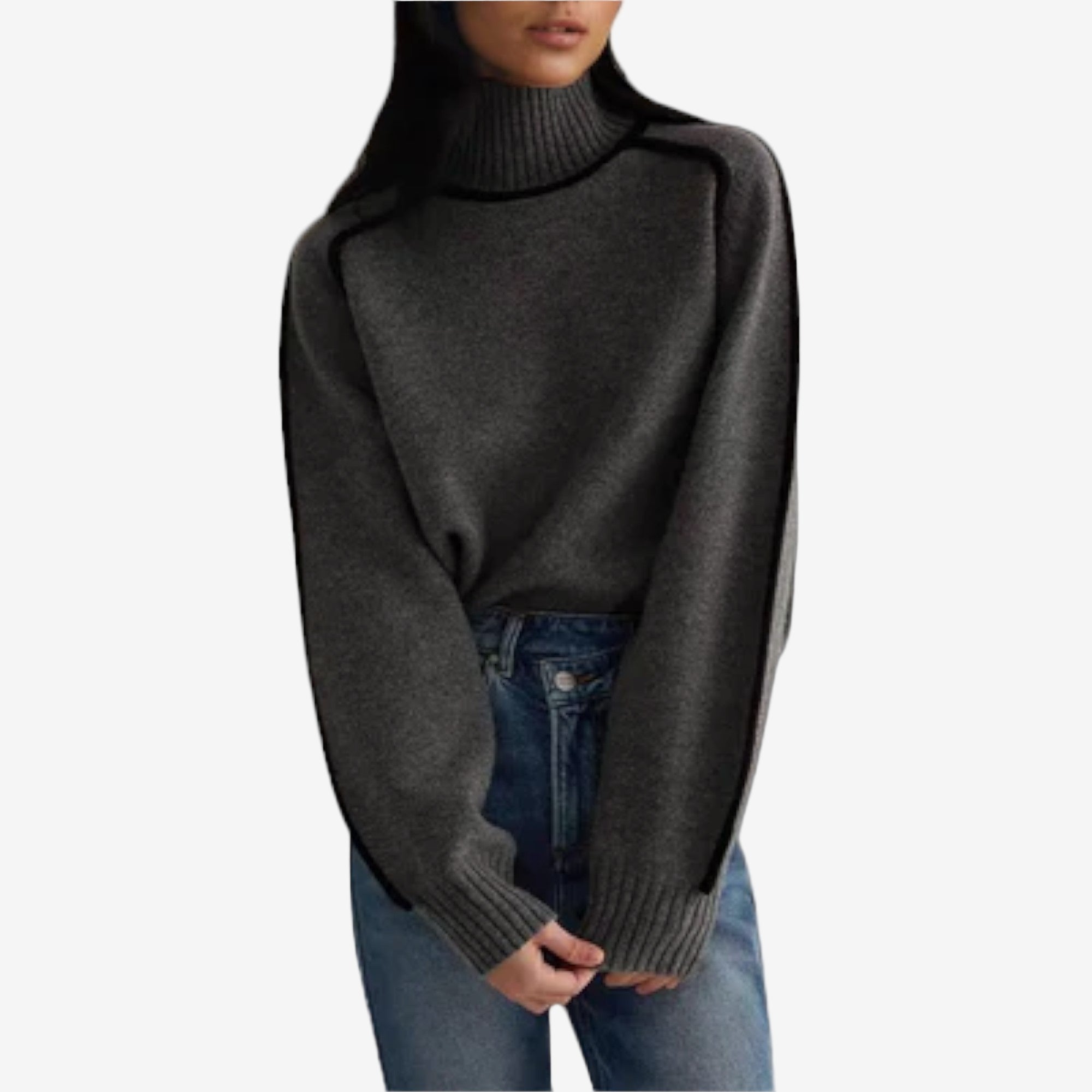 Emilie™ Suéter de Cuello Alto