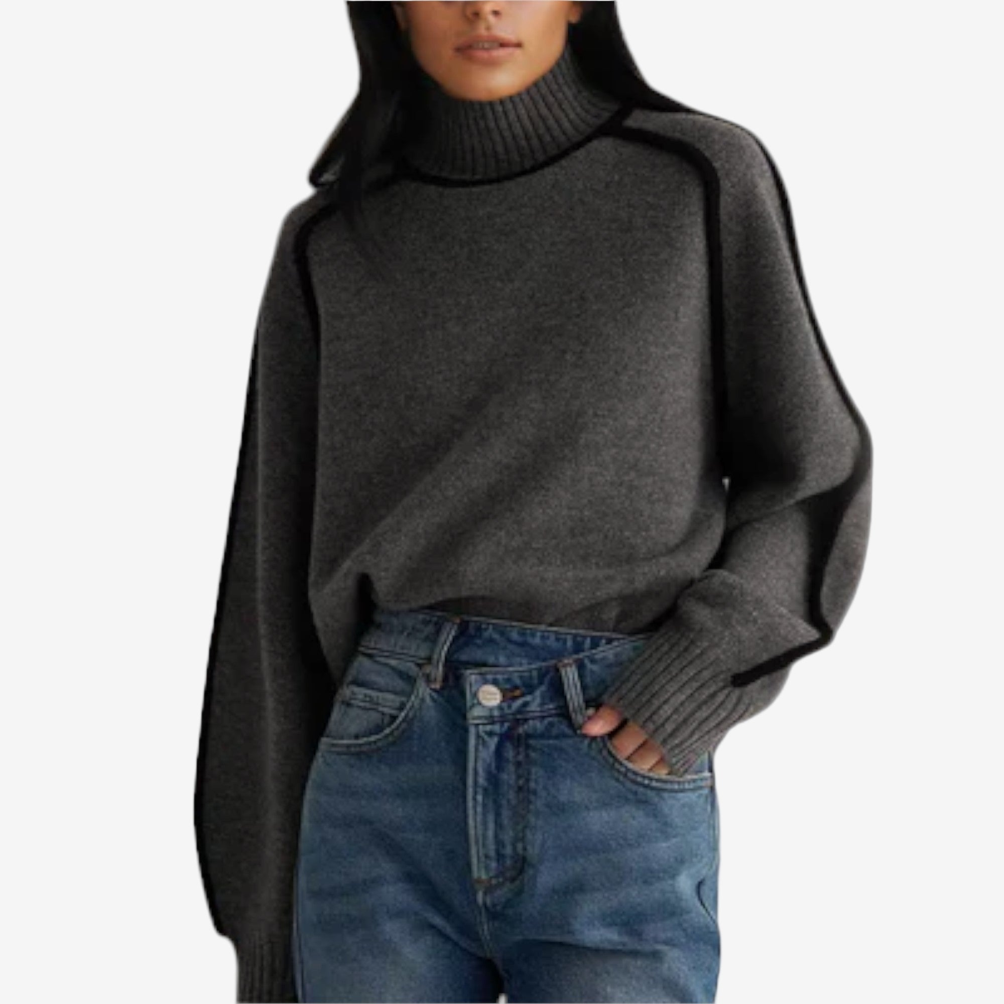 Emilie™ Suéter de Cuello Alto