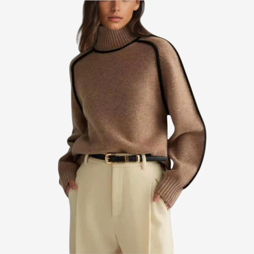 Emilie™ Suéter de Cuello Alto