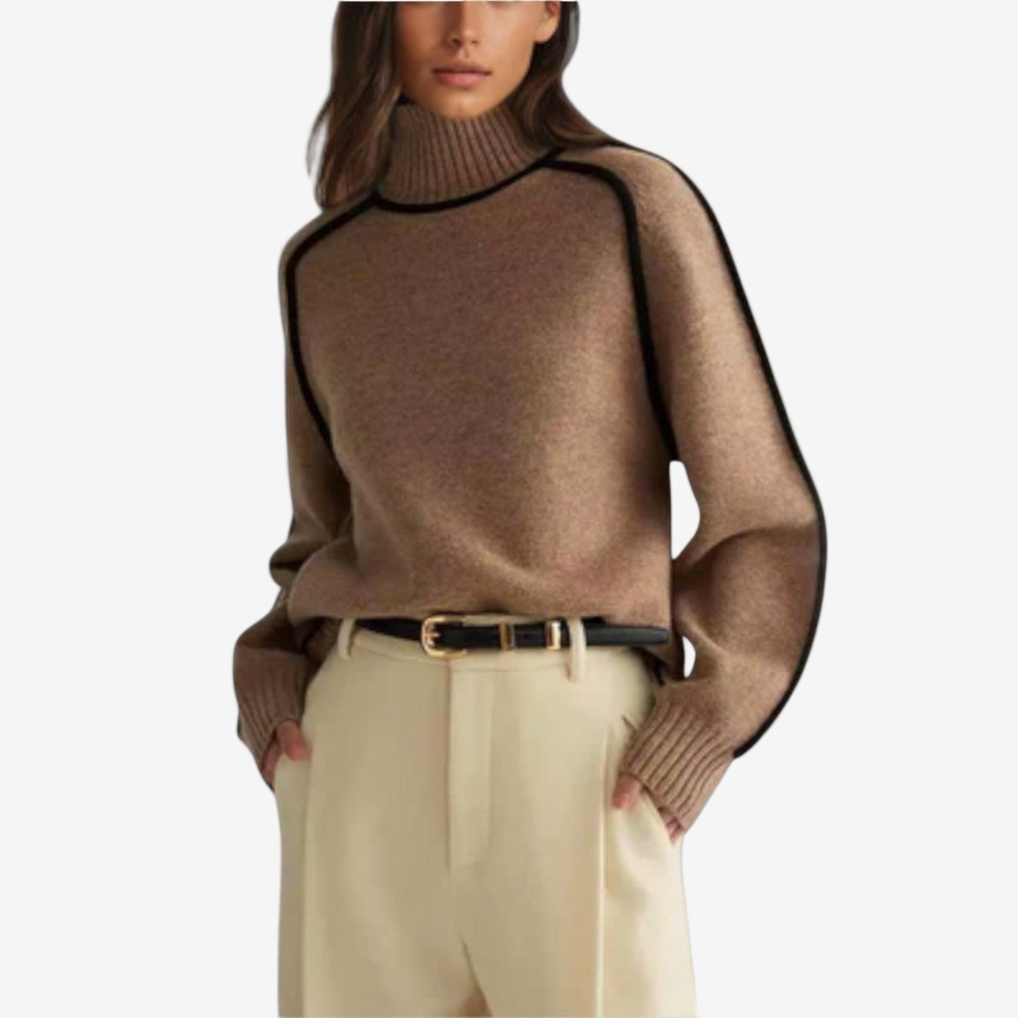 Emilie™ Suéter de Cuello Alto