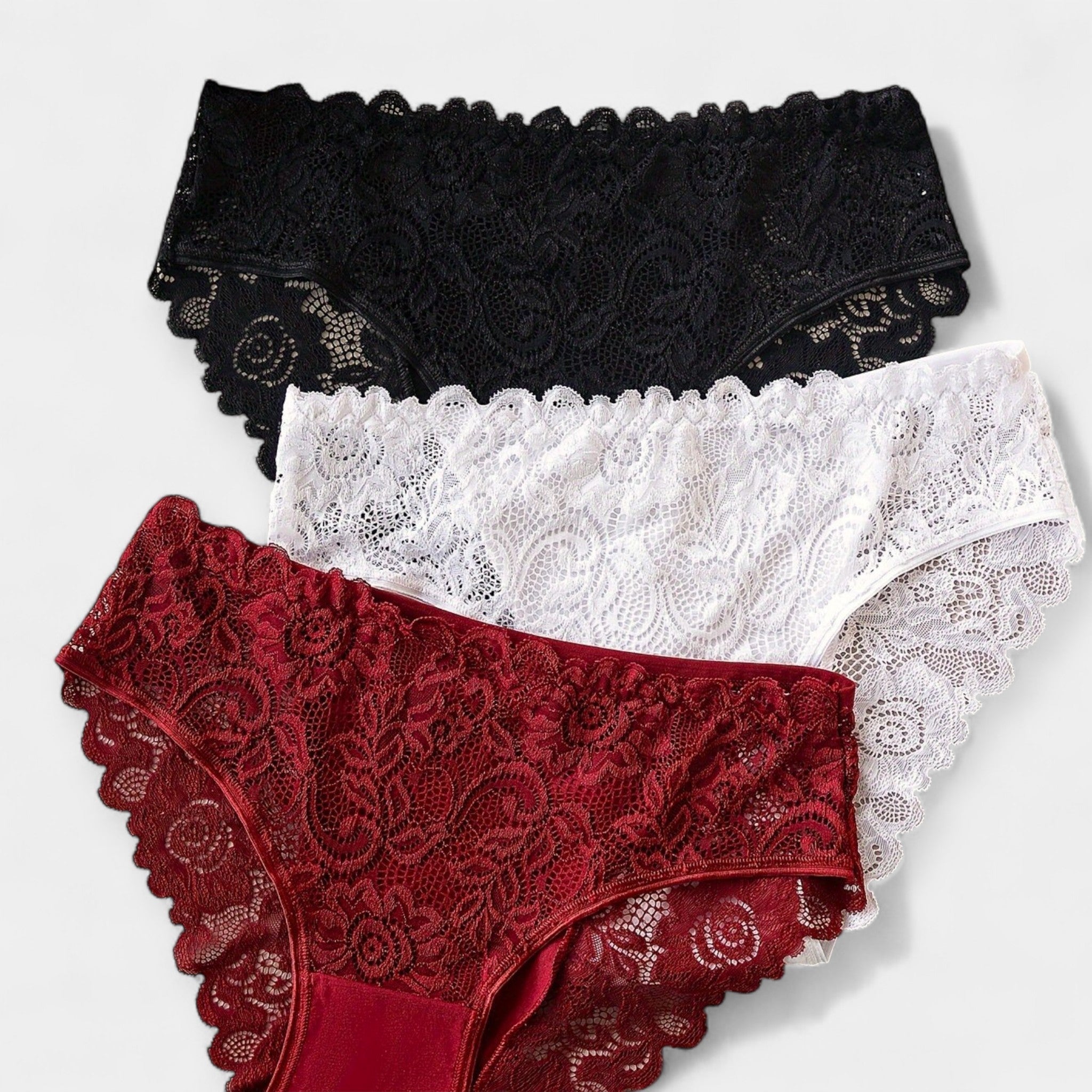 Pack de 3 Slip de Encaje
