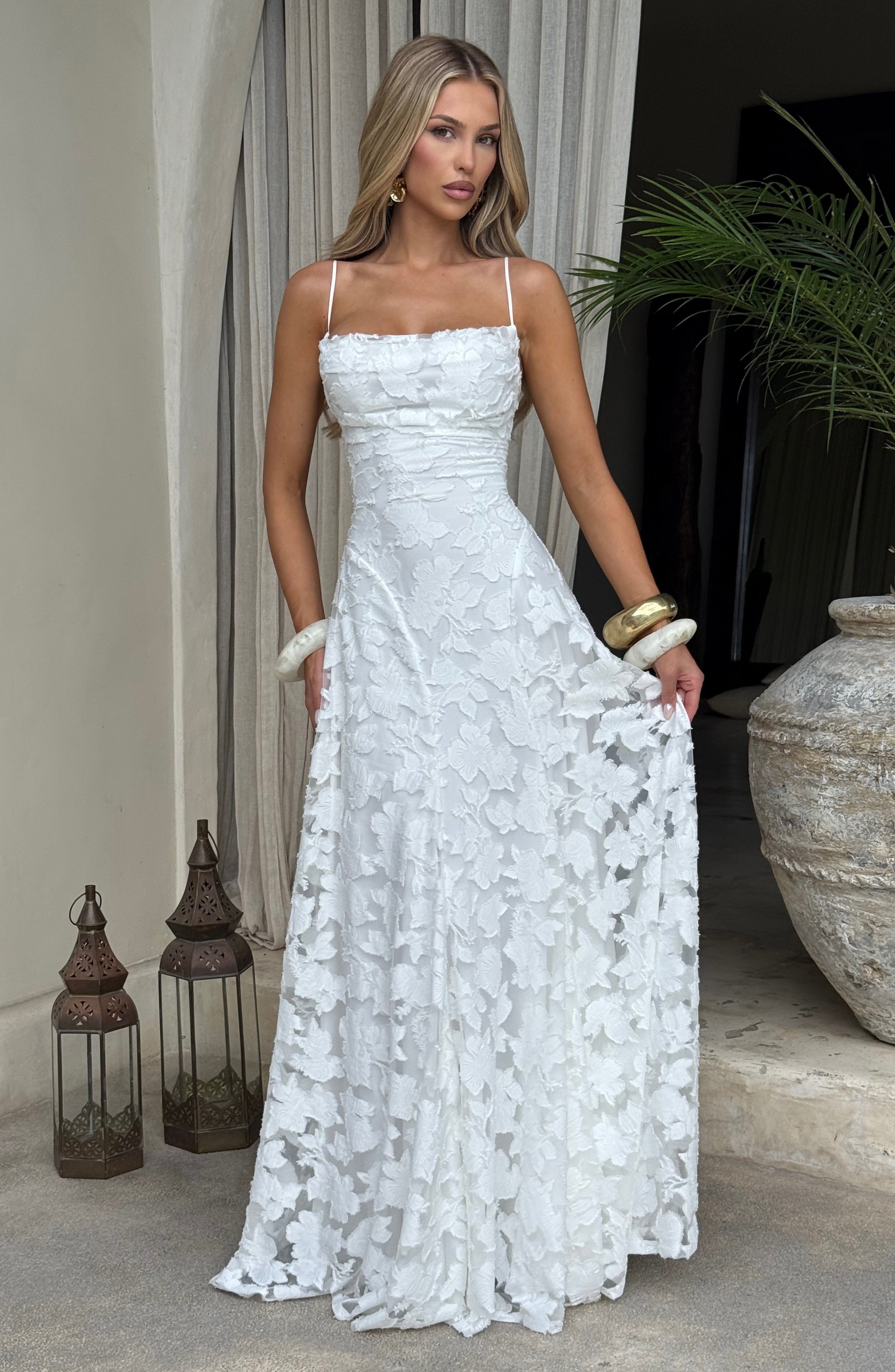 Alexander Saint Bloemen Maxi Vestido