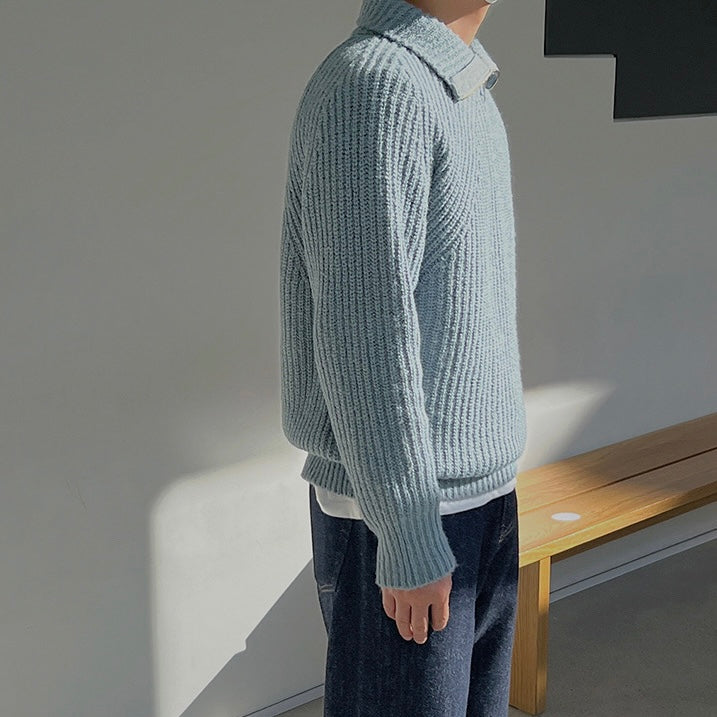 Lenoir™ | Suéter de Cuello Alto Azure