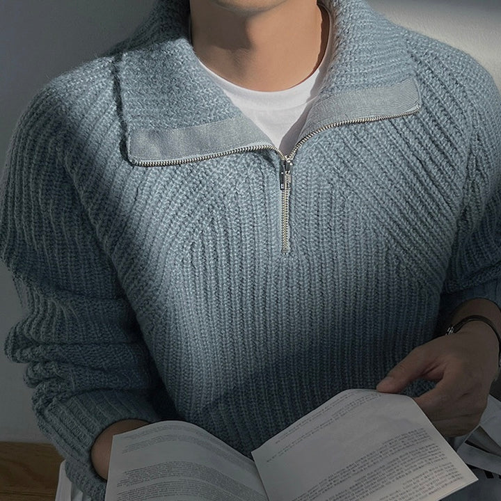 Lenoir™ | Suéter de Cuello Alto Azure