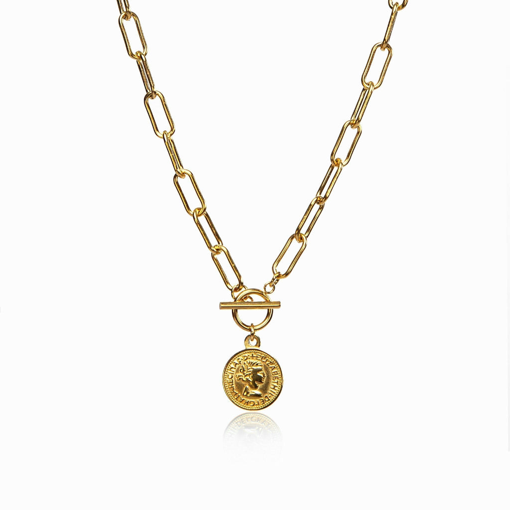 Cuello de 10 Centavos Dorado