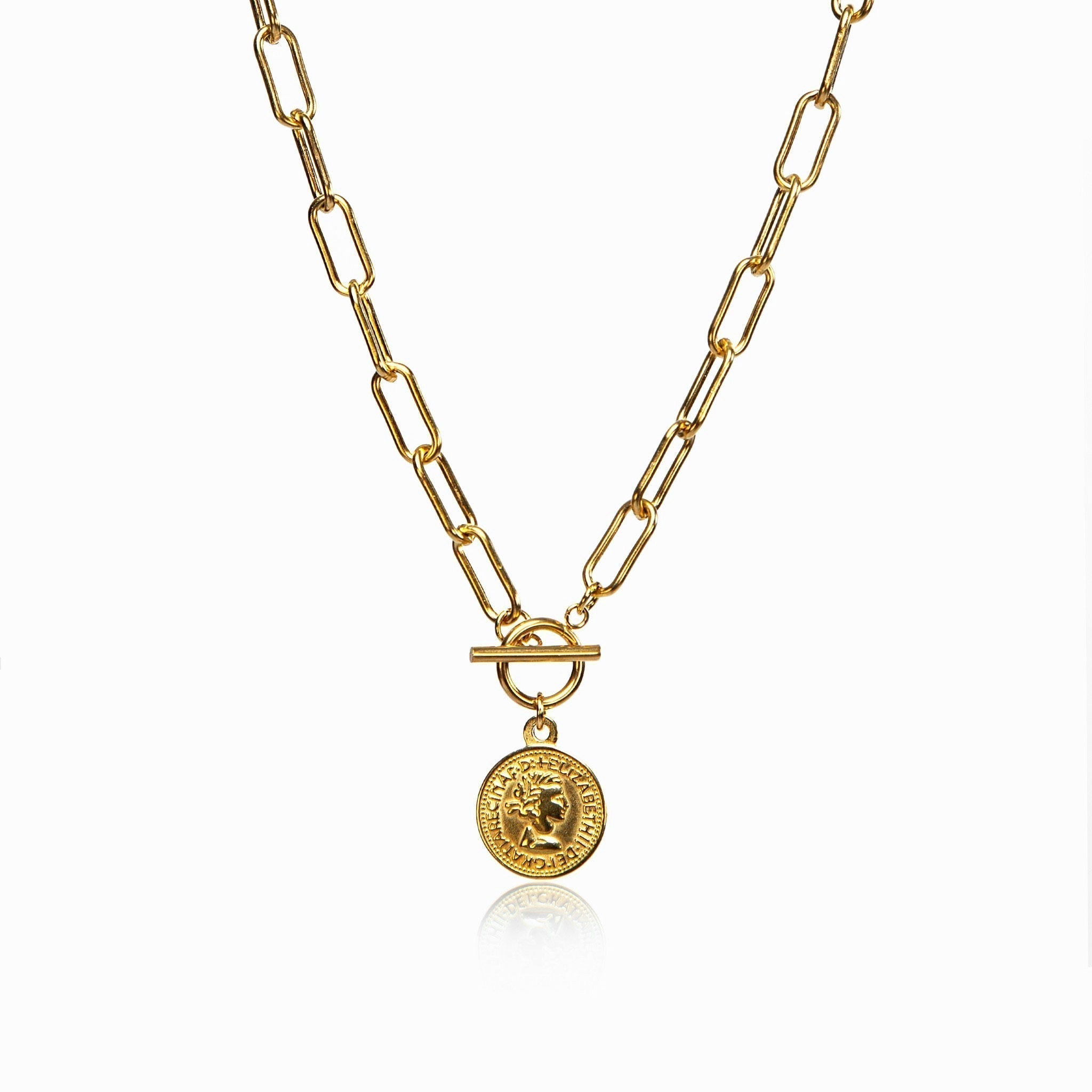 Cuello de 10 Centavos Dorado
