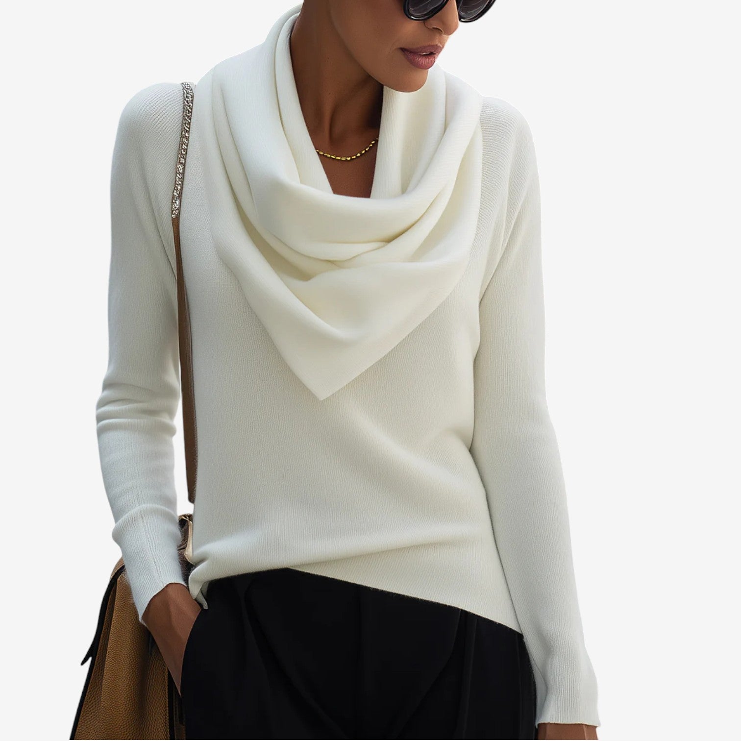 Suéter de Cuello Drapado Patricia™