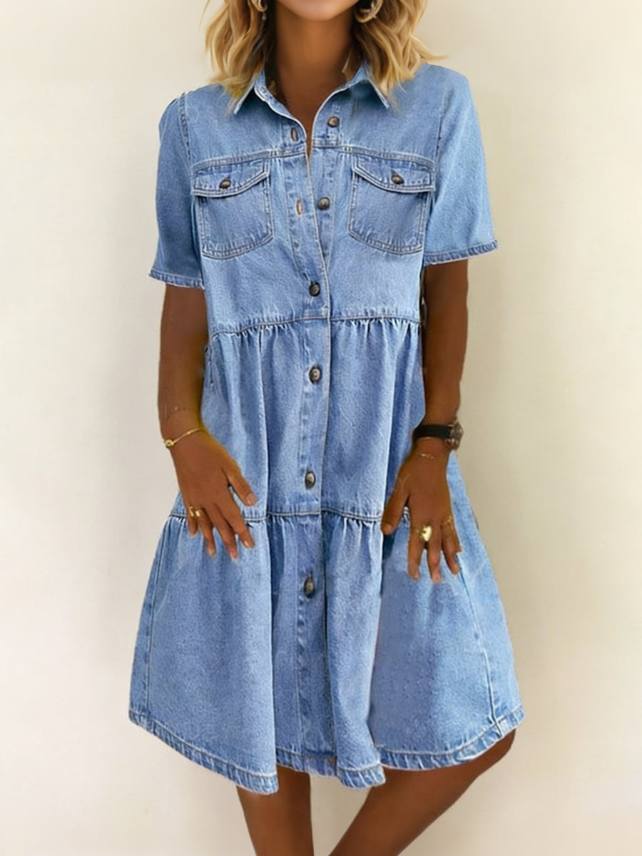 Sophia | Vestido de denim casual elegante